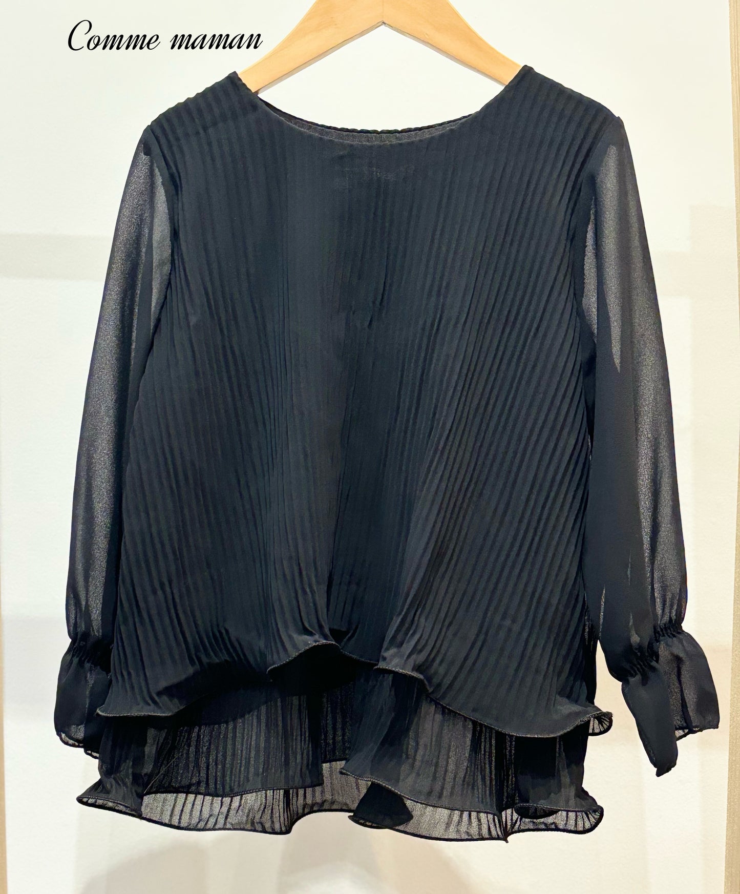 Blouse manche transparente