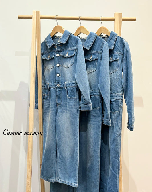 Combinaison jeans épais